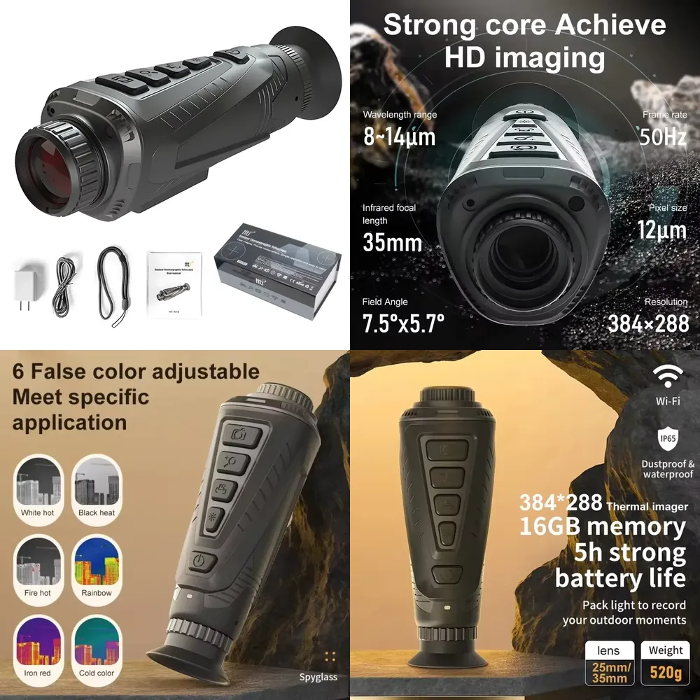 Thermal Scope Night Vision Monocular - Monoculaire thermique 2026 pour la chasse,