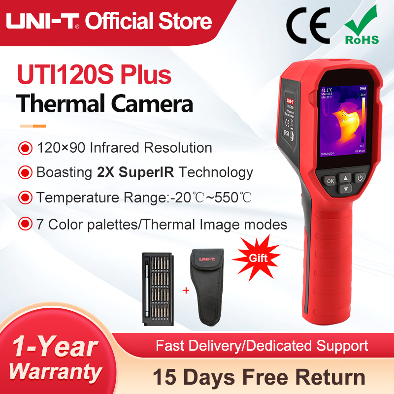Nf 521 Thermal Imaging Camera - Caméra thermique UNI-T UTI120S+ 120×90 pixels,