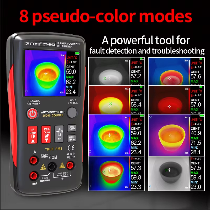 Nf 521 Thermal Imaging Camera - Multimètre thermique intégré ZOYI R02 :
