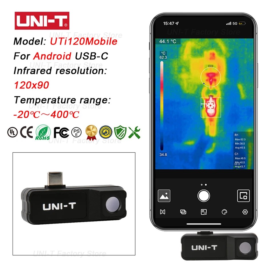 Caméra thermique infrarouge UN - Thermal Imaging Camera 256X192 avis et prix