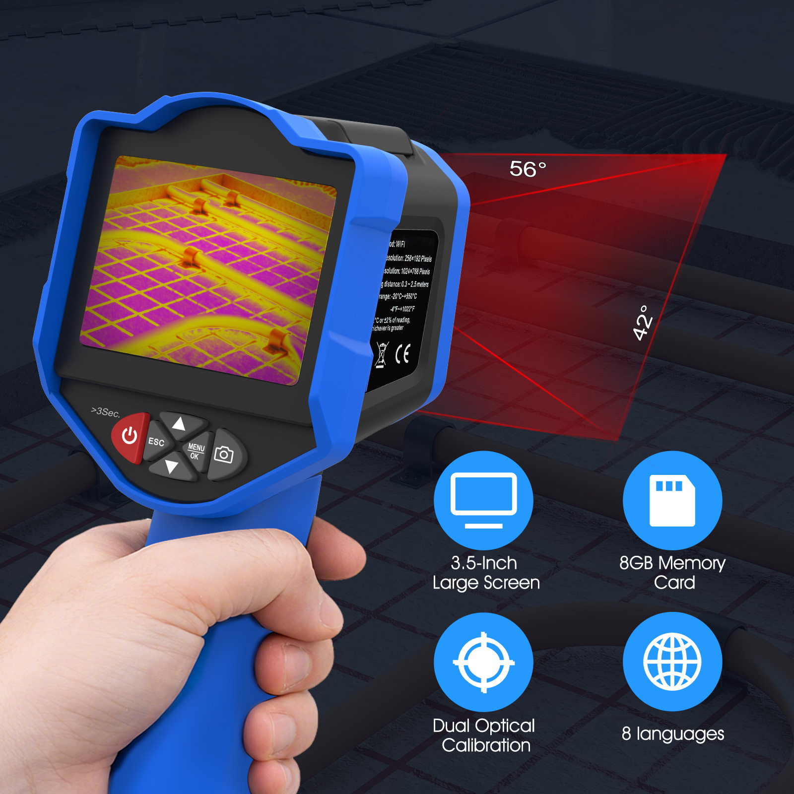 Caméra thermique HoldPeak 256x - Thermal Imaging Camera 256X192 avis et prix